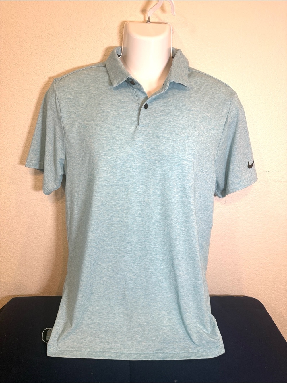 Nike Men's Heather Lightweight DriFit Stretch Polo Shirt | Size Medium | EUC
